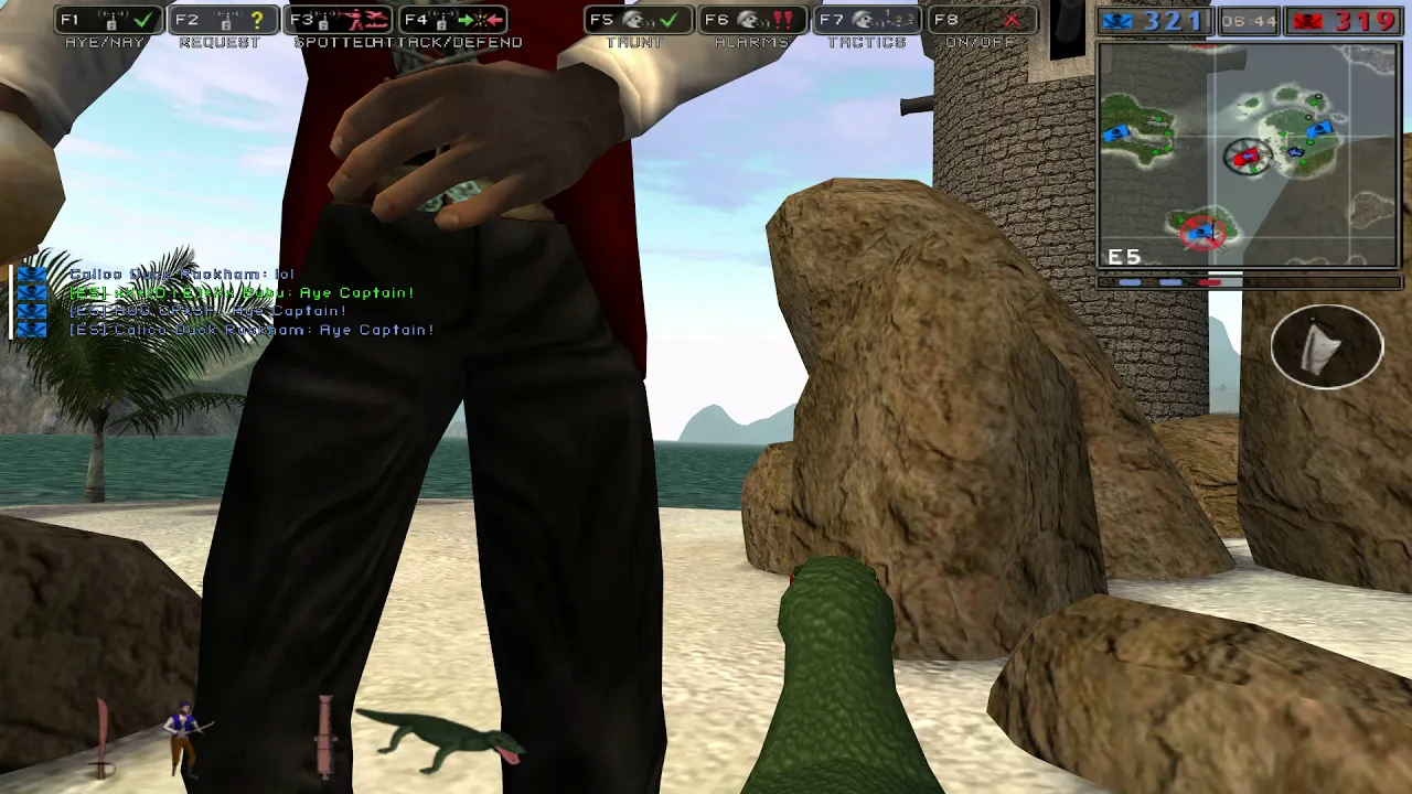 Playing Battlefield Pirates  on the komodo dragon