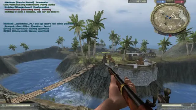 Battlefield 2, October 30, 2022 pirate 2 event, map FRYLAR - ZOMBIE